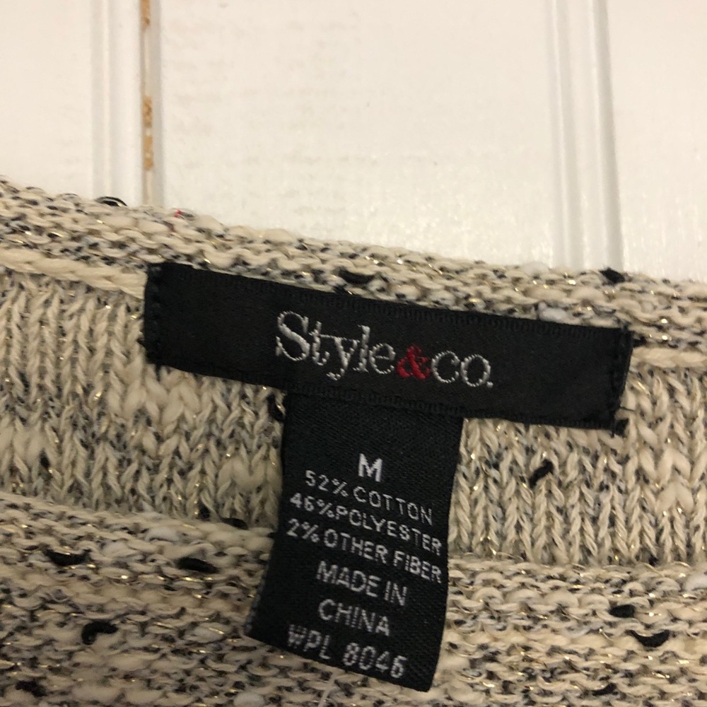 Tunic length sparkly sweater - Picture 3 of 3